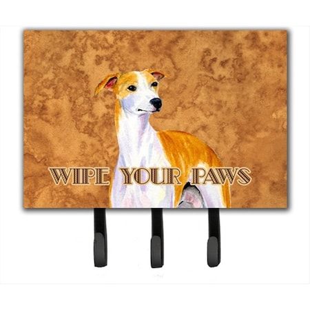 Carolines Treasures 6 x 9 In. Whippet Wipe your Paws Leash or Key Holder LH9449TH68